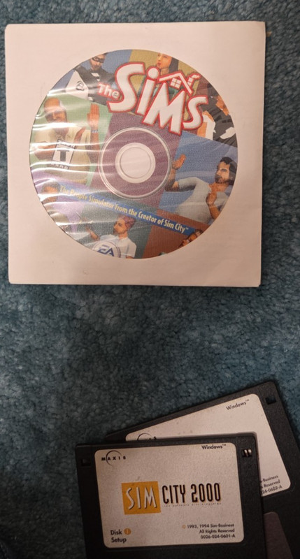 Sim City 2000 Big Box IBM Windows PC Game CD & 3.5" Floppy 1993 Software gallery