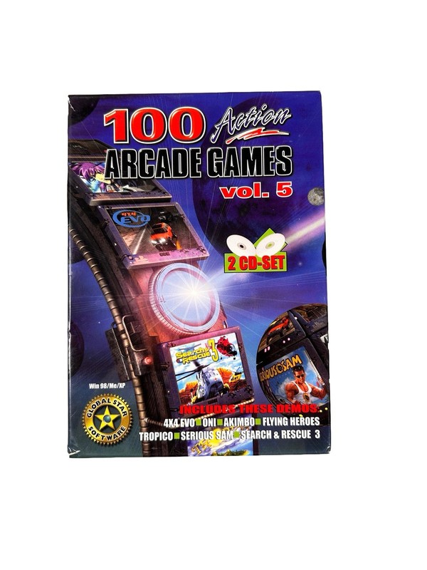 Global Star Software 2 CD - 100 Action Arcade Games PC CD-ROM