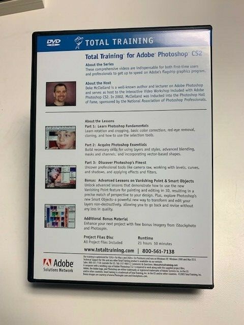 Total Training For Adobe Photoshop CS2 DVD ROM 3 Disc Set Solutions Network gallery