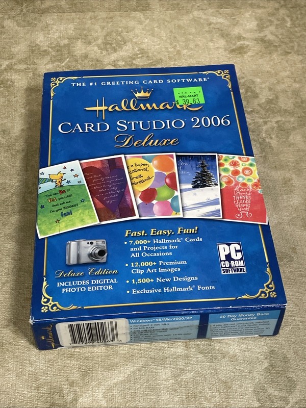 Hallmark Greeting Card Studio Software Deluxe Windows XP 2006 PC Design Program gallery