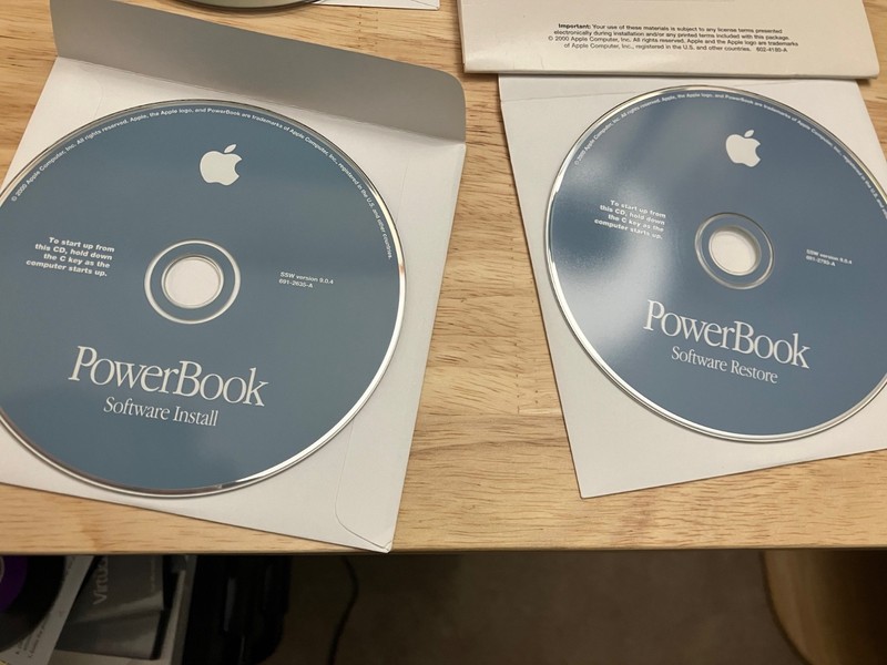 Apple PowerBook Mac OS 9.0.4 Software Install / Restore / Hardware Test Discs gallery
