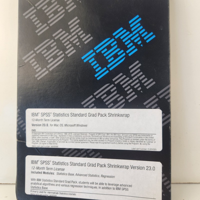 IBM SPSS Statistics Standard Grad Pack 23.0 MU Software gallery