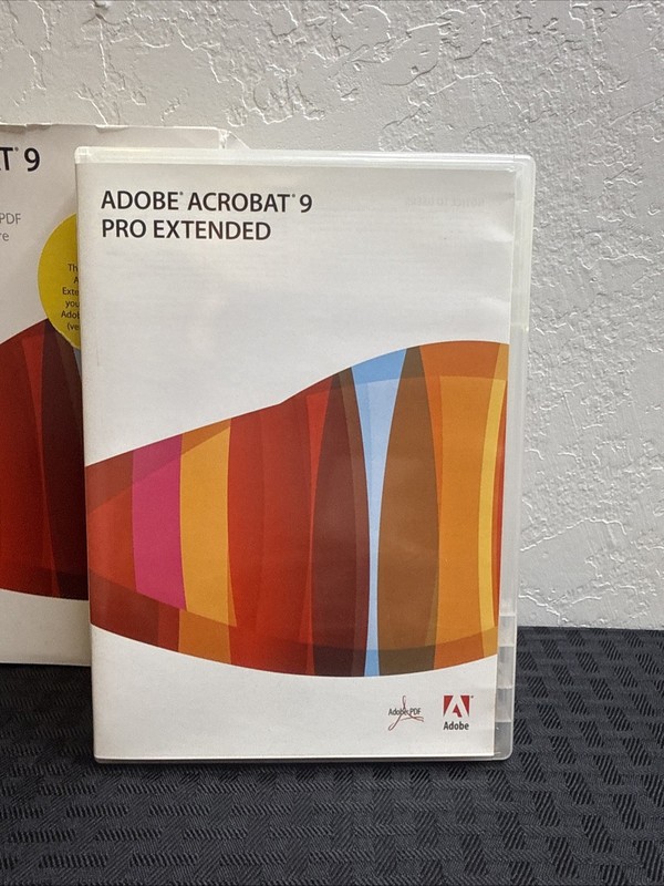 Adobe Acrobat 9 Pro Extended Professional Windows Original Box Serial Number gallery