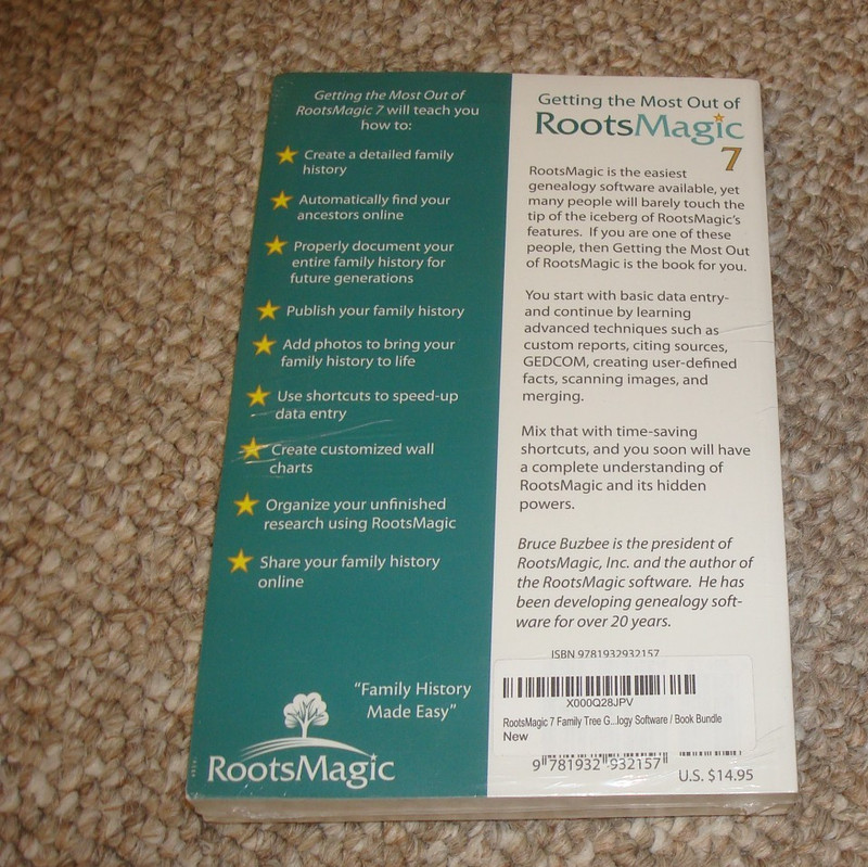 RootsMagic 7 Genealogy & Family Tree Software CD-Rom with Book. New & Sealed gallery