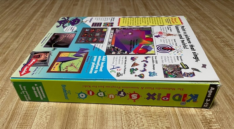 Kid Pix Studio PC/Mac CD-ROM w/ box, manuals, promotional materials gallery