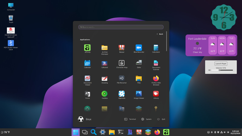 Linux Mint 22.3 Preloaded on 2.5" 500GB Hard Drive (Windows 11 theming) #5 gallery