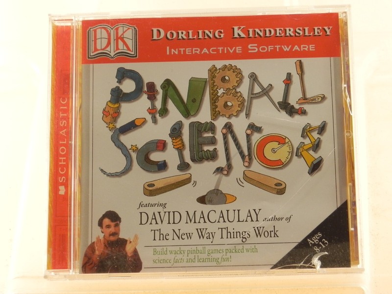 Dorlong Kindersley Pinball Science Scholastic Interactive Software case crack