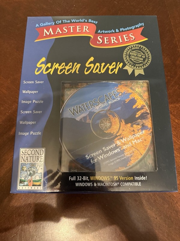 Second Nature Master Series Waterscapes CD-ROM Windows 95 Mac Wallpaper SEALED gallery