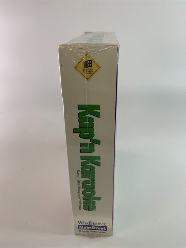 VTG 1994 WordPerfect Main Street Kap'n Karaoke Sing Along Entertainment New OS gallery