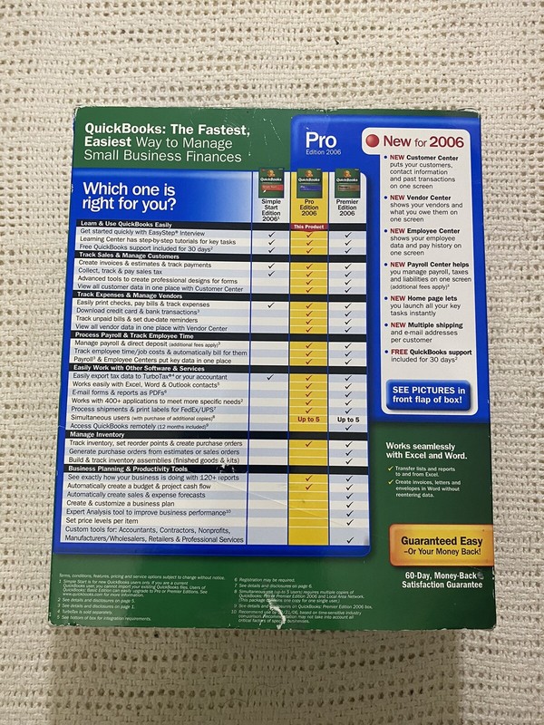 Intuit Quickbooks Pro 2006 Small Business Financial Software For Windows gallery