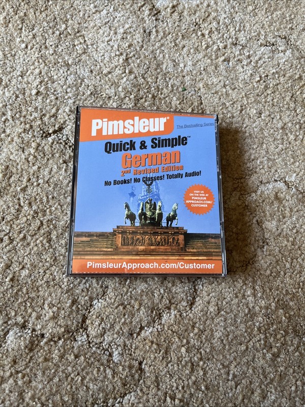 Pimsleur Quick & Simple German 2nd Revised Edition 8 Lessons 4 Discs