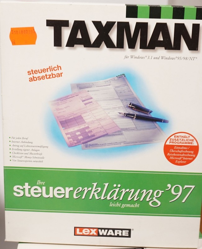 20x Bundle Software Lexware Tax Return 97 Columbus World Norton 2000 2008 gallery
