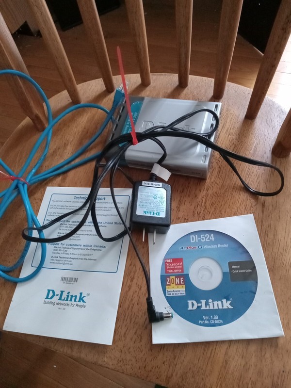 D-Link DI-524 AirPlus G Wireless Router Install CD Disk Ver. 1.00 CD-DI524