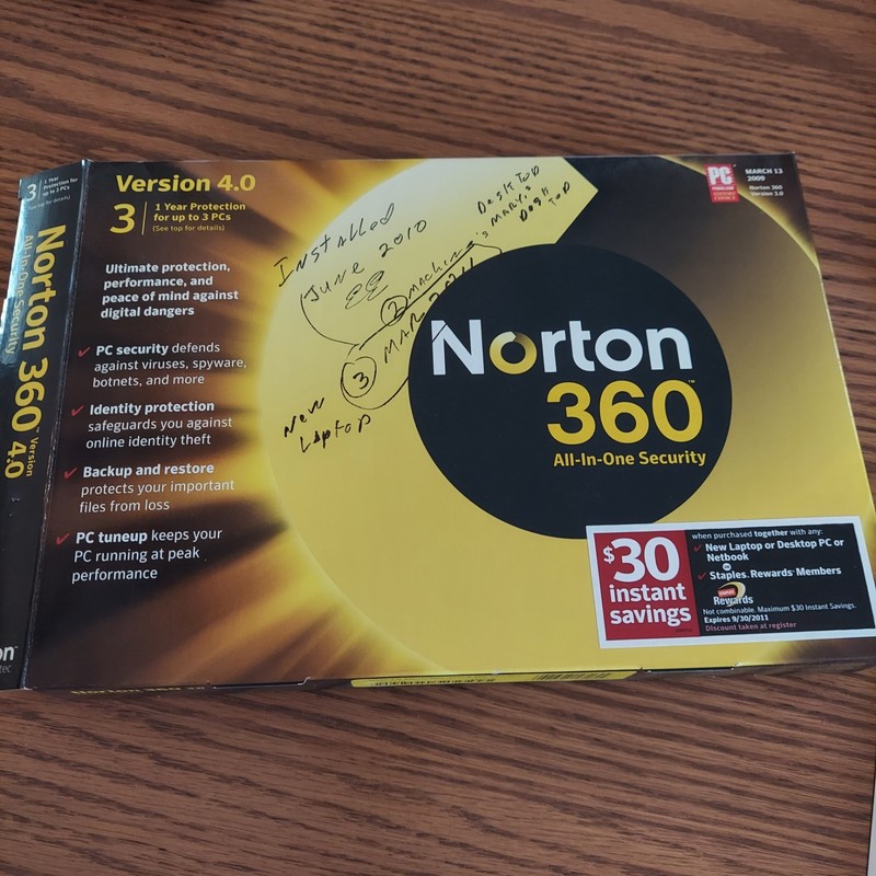 Norton From Symantec Norton 360 Version 4.0 CD Only gallery