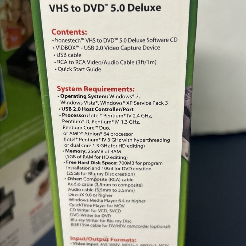 Honestech VHS to DVD 5.0 Deluxe Powerful & Effortless Video Conversion Solution gallery