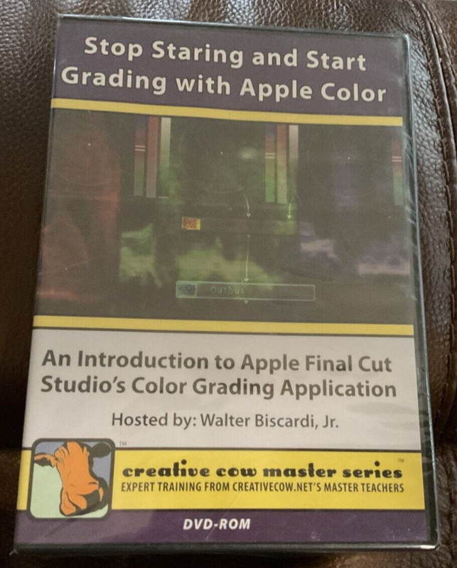 Stop Staring and Start Grading with Apple Color dvd rom creative cow master seri