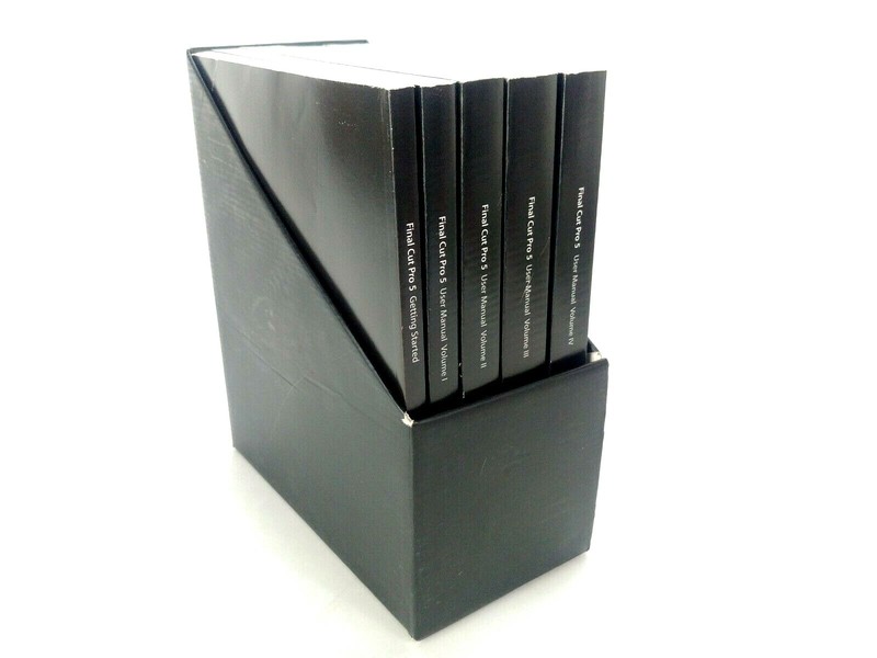 Final Cut Studio Pro 5 box set manuals