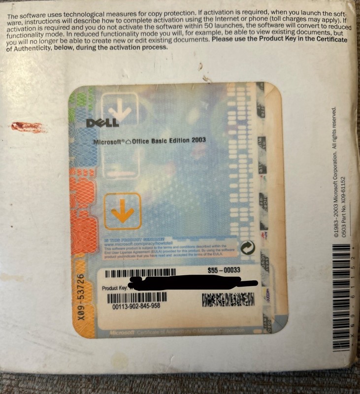 Microsoft Office Basic Edition 2003/CD With Activation Code/Key gallery