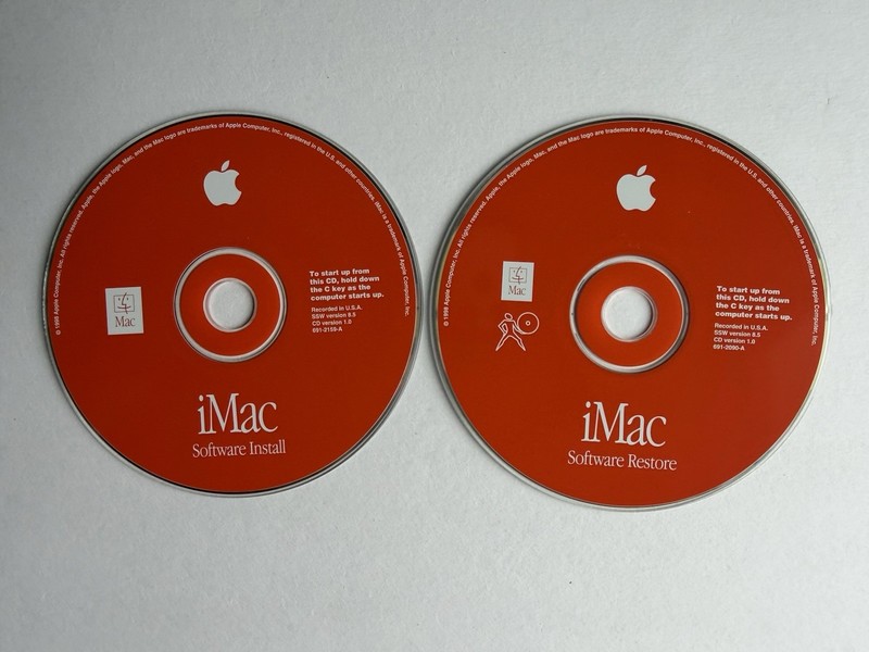 Apple iMac G3 / 233 1998 Rev B. Restore CD 691-2159-A
