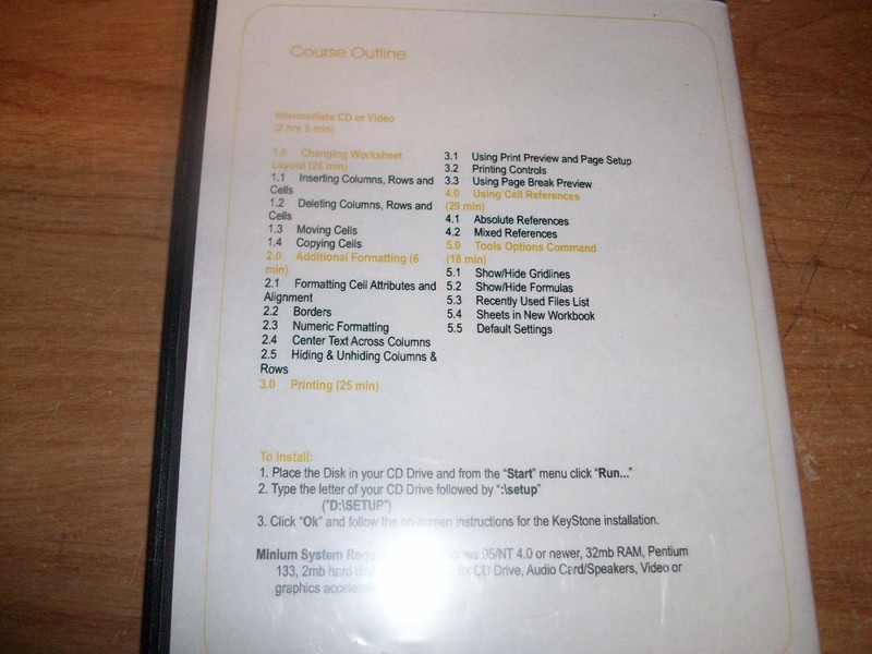 KeyStone Learning System Access & Excel 2000 Training Solutions CD ROM gallery