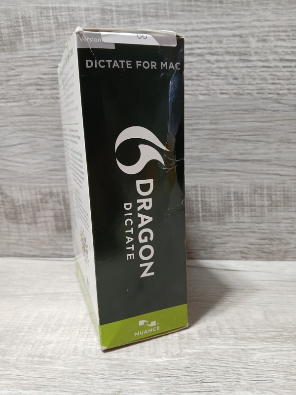 Dragon Dictate Speech Recognition for Mac OS x Version 2.0 W Microphone Open Box gallery