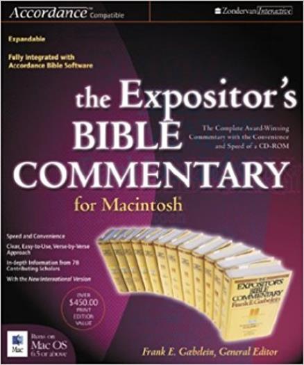 The Expositor’s Bible Commentary MAC CD Christian 12 volume study resource text