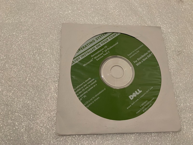 Dell Microsoft Windows XP Professional SP2 Reinstallation CD OEM Media Disc
