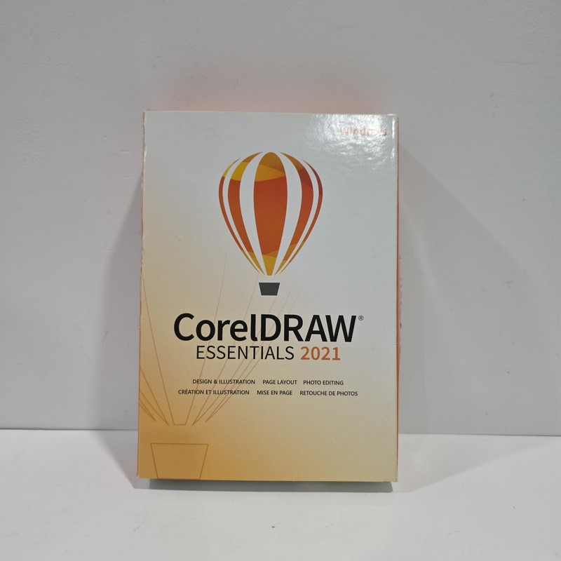 CorelDRAW Essentials 2021 Graphic Design Software- New Sealed In Original Box!