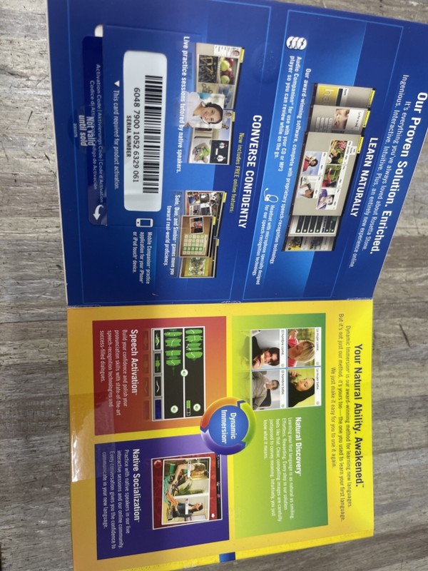 Rosetta Stone Italian Version 4 Level 1-5 Italiano Language CD PC Set Brand New gallery
