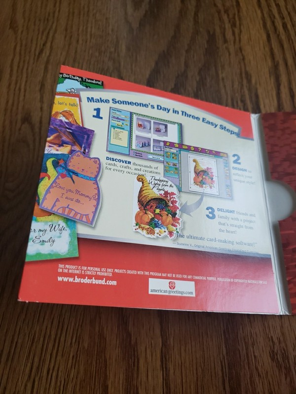 American Greetings CreataCard by Broderbund CD-ROM 2002 Windows 95/98/ME/2000/XP gallery