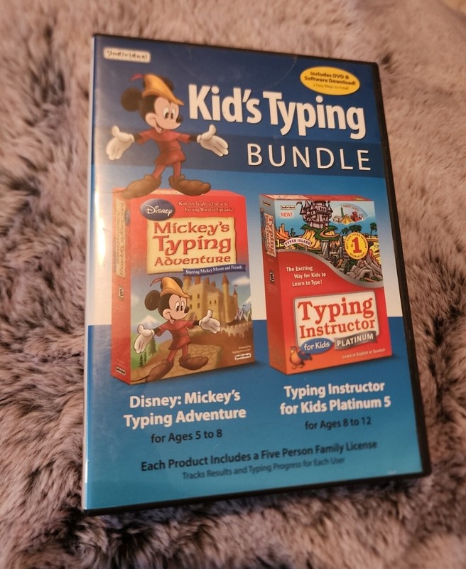 NEW! Kid’s Typing Bundle: Mickey’s Adventure & Instructor Platinum – PC Windows