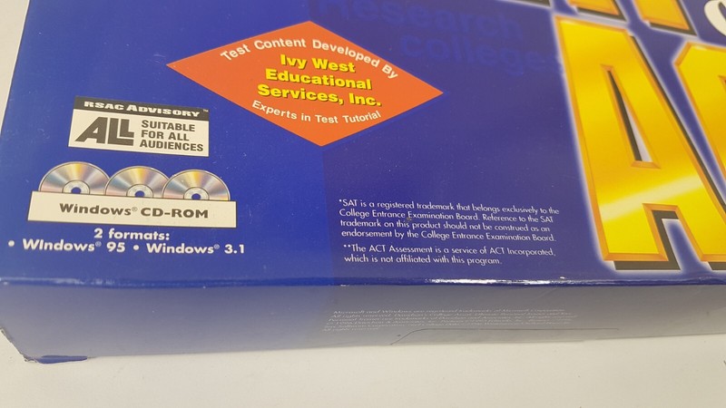Davidson Personal Trainer SAT & ACT NEW SEALED PC BIG BOX CD-ROM Win95 Win311 gallery