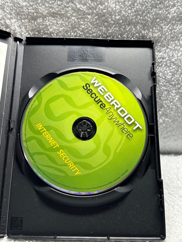 Secure Anywhere Internet Security Webroot Software Disc And Case Used Condition gallery