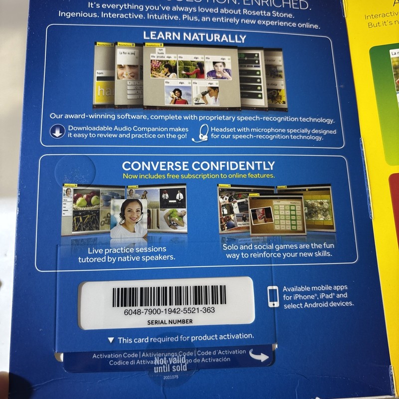 Rosetta Stone Italiano Version 4 Level 1,2,3,4,5 Set Excellent Condition gallery