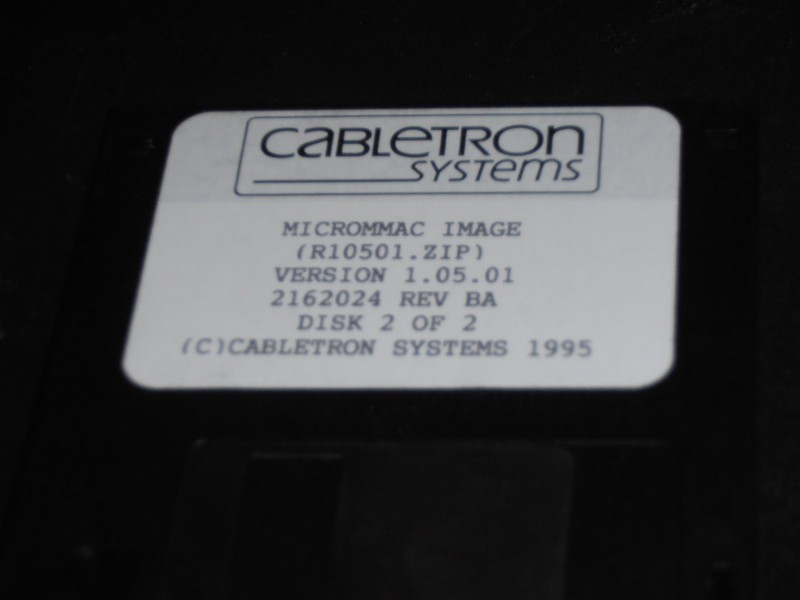 Cabletron Systems Micrommac Image, Set of 4 Floppy Discs. Ver. 1.05.01 (1995) gallery