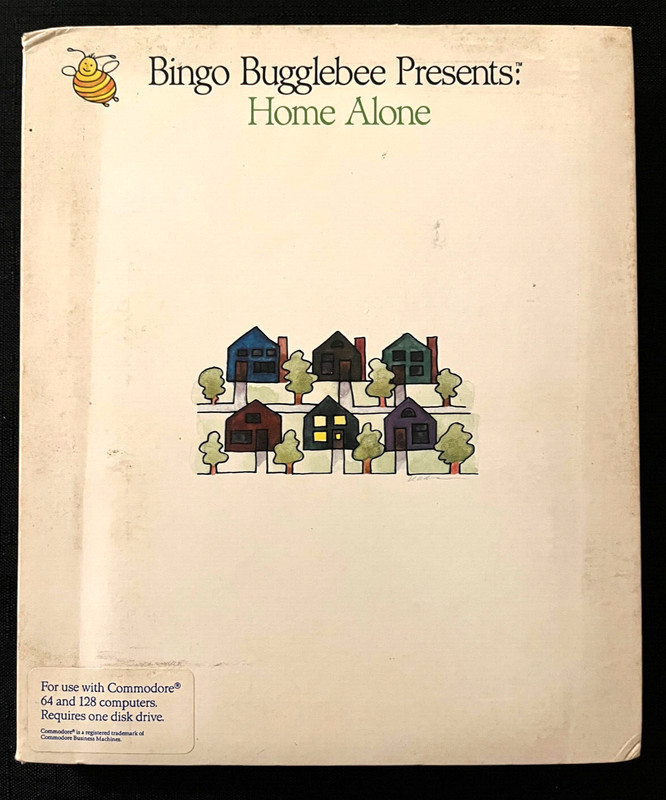 Bingo Bugglebee Presents: Home Alone Commodore 64/128 C64 5.25″ Disk Format CIB