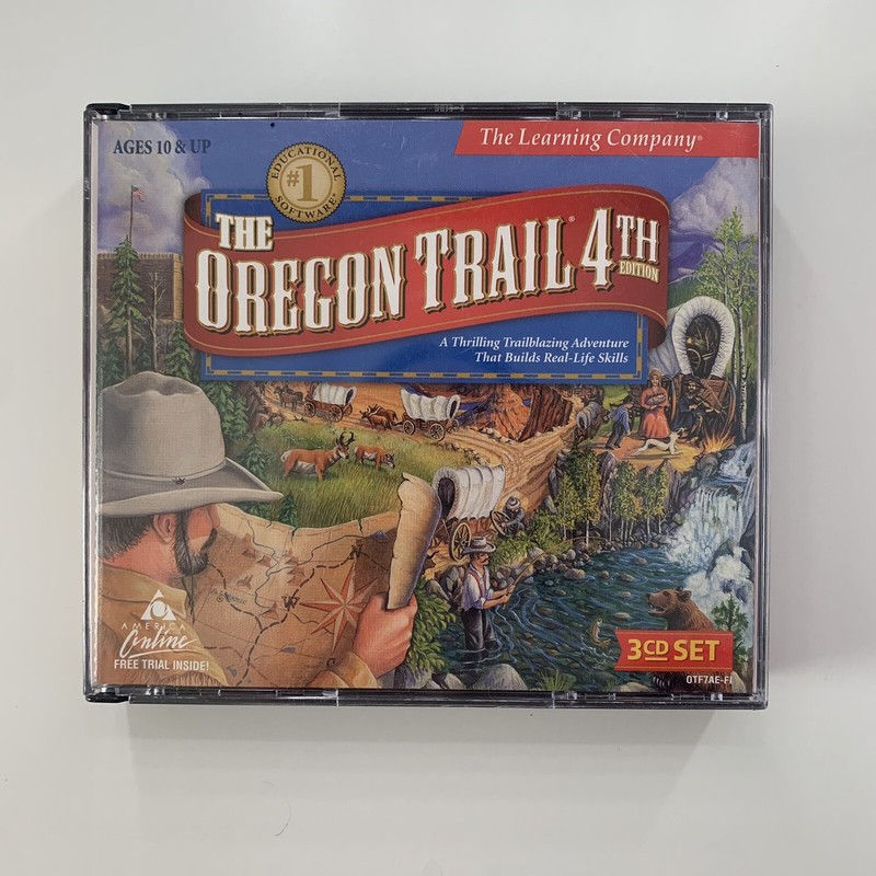 The Oregon Trail 4th Edition 3 CD Set The Learning Company 1999