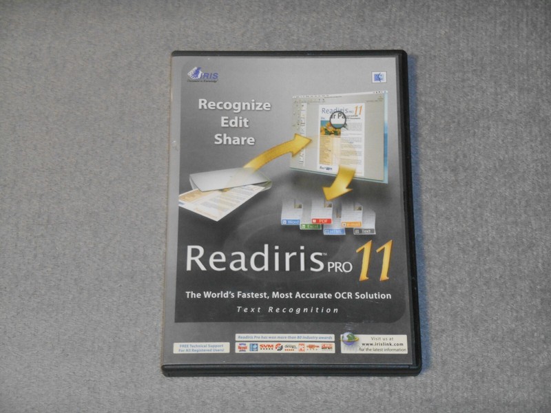 Readiris PRO 11 Test Recognition OCR Software MAC OS Region Free English /German