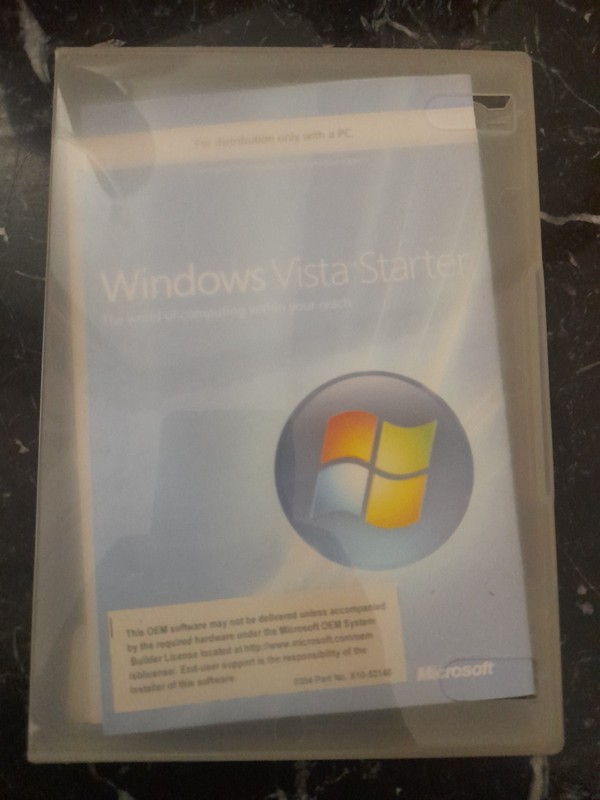 Microsoft Windows Vista Starter SP1 32 Bit English 1 Pk DSP OEI DVD