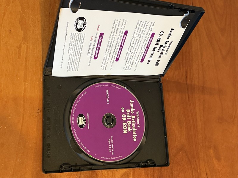 Super Duper Webber Jumbo Artic Drill Book on CD ROM New Excellent Mint Condition gallery