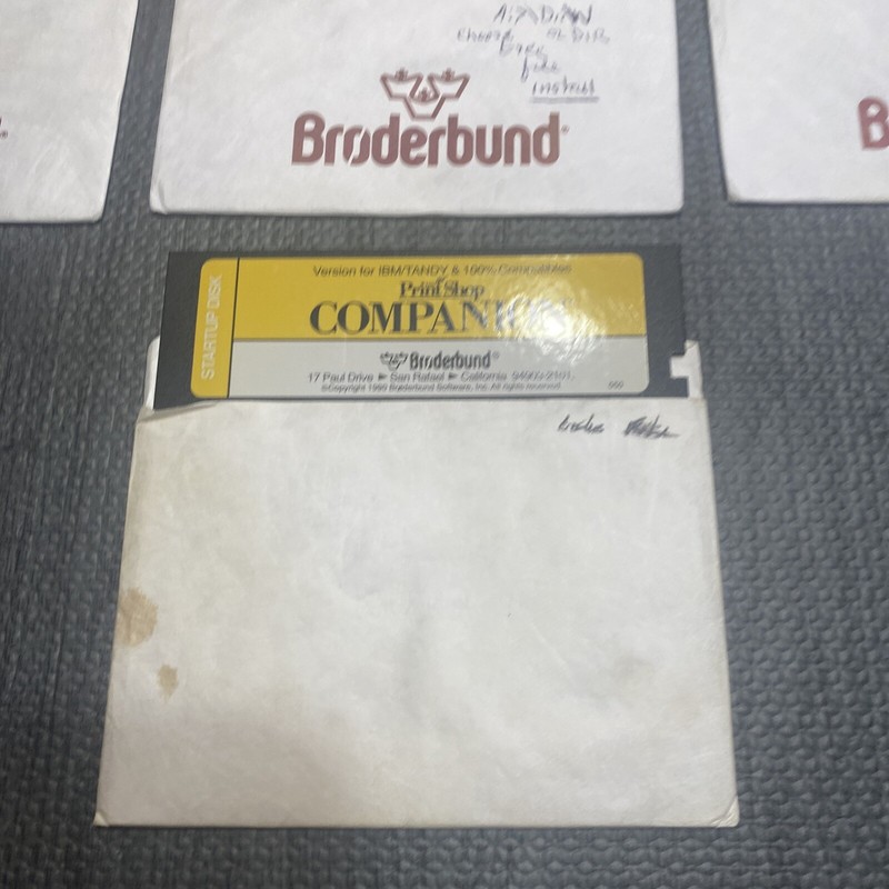 Lot Of 7 The Print Shop Broderbund Windows IBM TANDY 1992 w/ Floppy Disks gallery