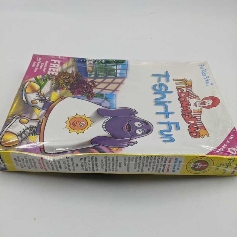 Vintage McDonaldland T-Shirt Fun- Big Box Edition #6 (PC, 1997, Expert Software) gallery