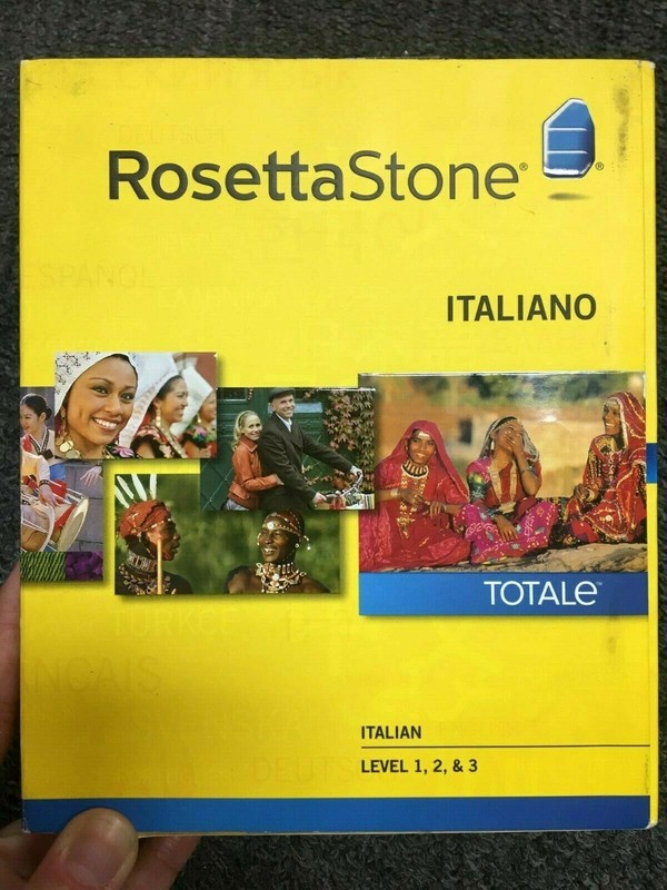 Rosetta Stone Italian Language Course, Level 1, 2, 3 Set of CDs *used