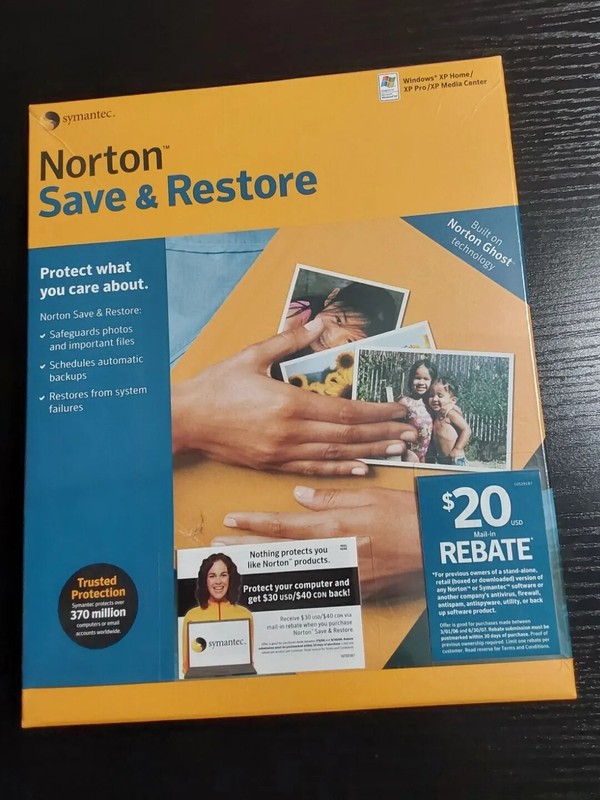 Norton Save & Restore Ghost Technology Windows XP Home/XP Pro/XP Media Sealed