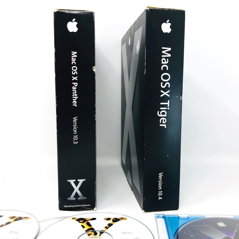 Apple Macintosh Operating Systems 10.2.0, 10.3.2, 10.4.0, & 10.5.0 *Two Big Box gallery