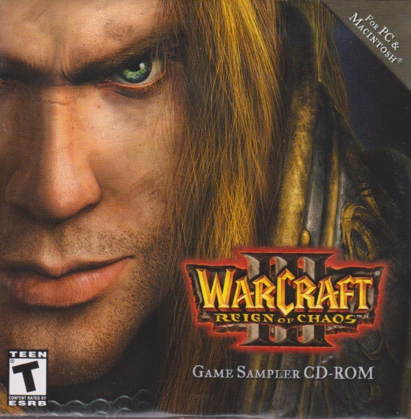 WarCraft III 3 Reign Of Chaos Game Sampler PC MAC CD demo! 2002 RARE NEW SEALED