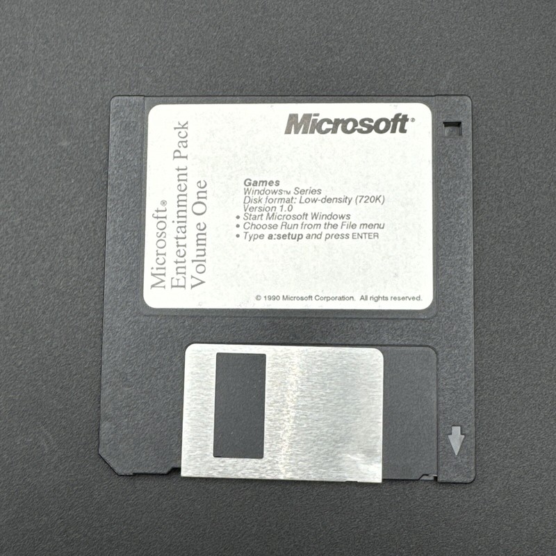 PC Game – Microsoft Entertainment Pack Volume 1 – 1.0 3.5″ Windows Disk Only