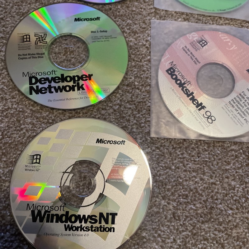 13 Vintage Computer Windows System Software CDs Disks Developer Visual C++ Etc gallery