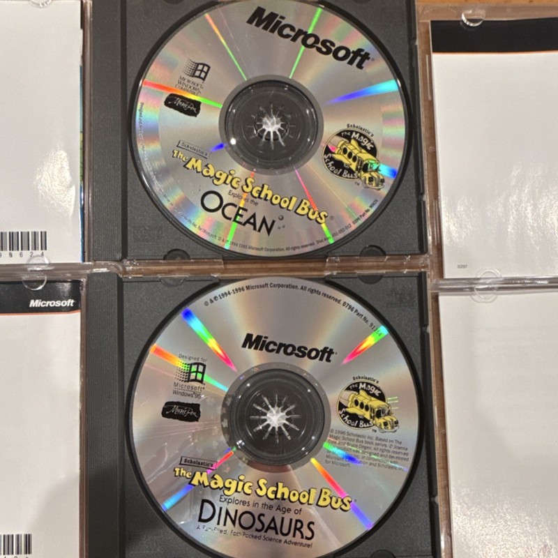 Microsoft The Magic School Bus Rainforest, Solar System, Dinosaurs, & Ocean CD gallery
