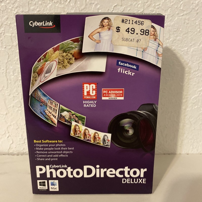 Cyberlink Photo Director Version 4 Deluxe Photography Editing Perfect Shots NEW!